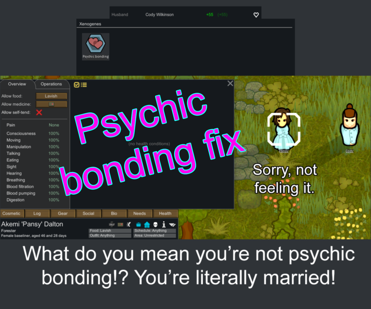 Psychic Bond Existing Partners Fix