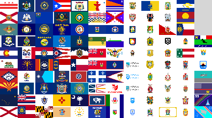 North American First Subdivisions Flags