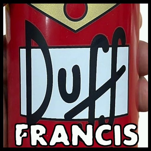 Duff Beer can (Francis)