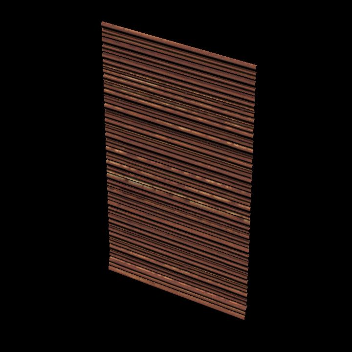 Corrugated wall 1x1 rusty #2