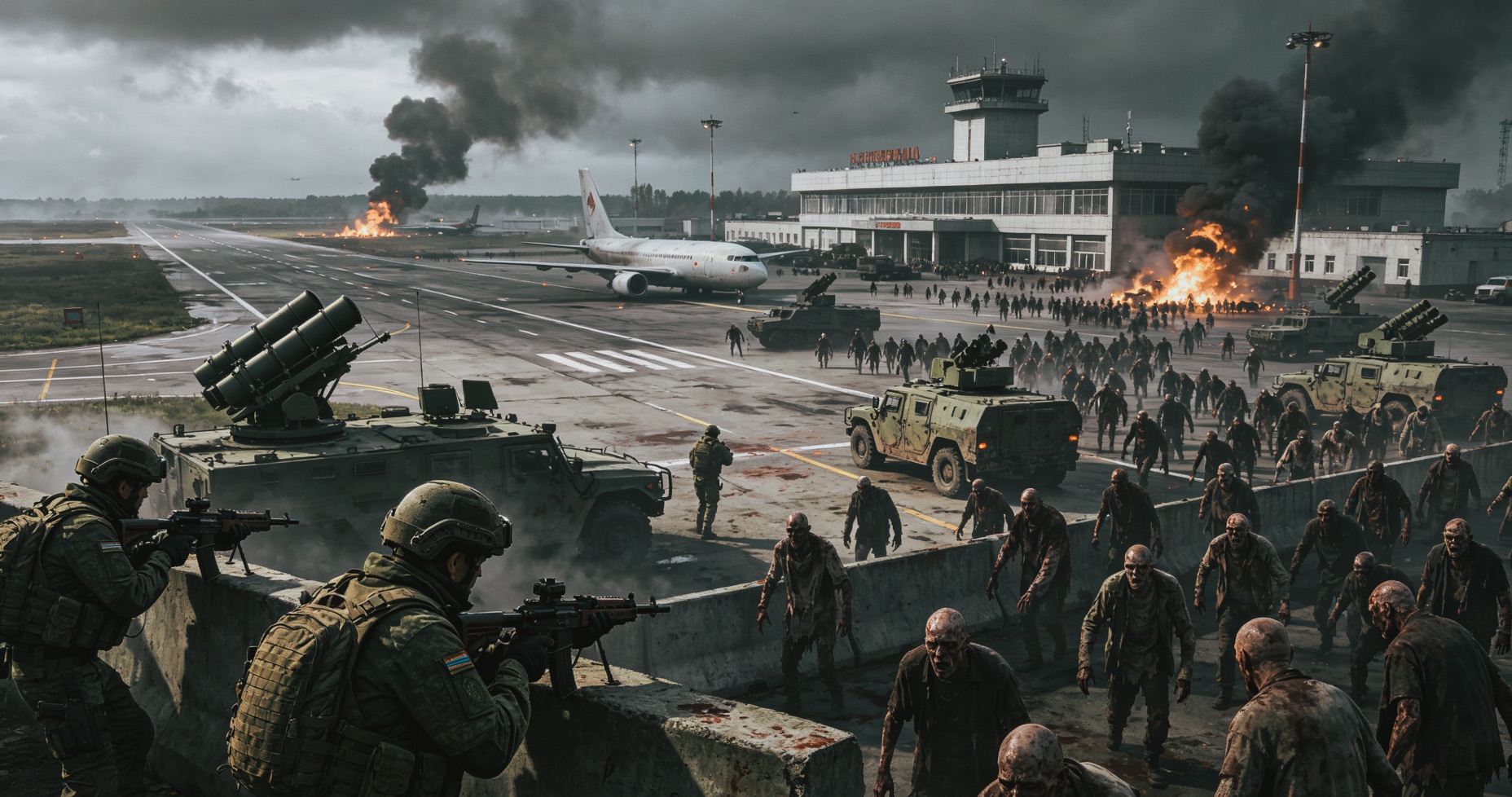 Walkers in Russia:Defend the Airport