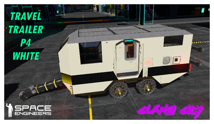 Travel Trailer P4 Pro White