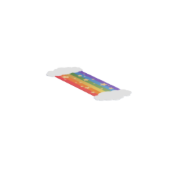 Rainbow Cloud Kiddie Child Themed Rug 