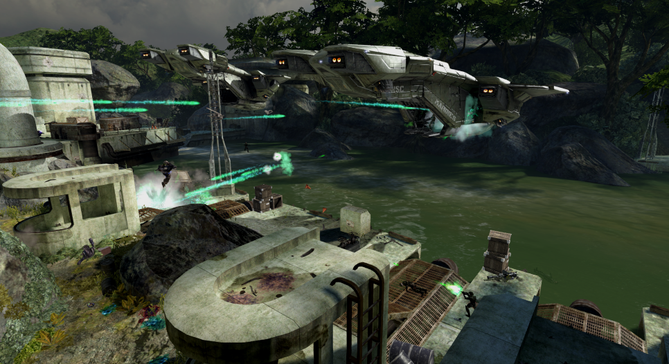 Halo 3 but everything shoots fuel rods(Reach Marine Version)