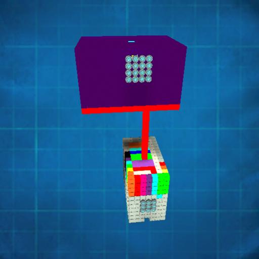 rainbow spaceship from rainbow city(rain bow city 1)