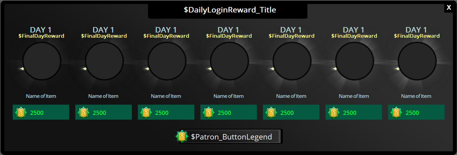 - Obscure UI - Dailyrewards (beginner rewards)