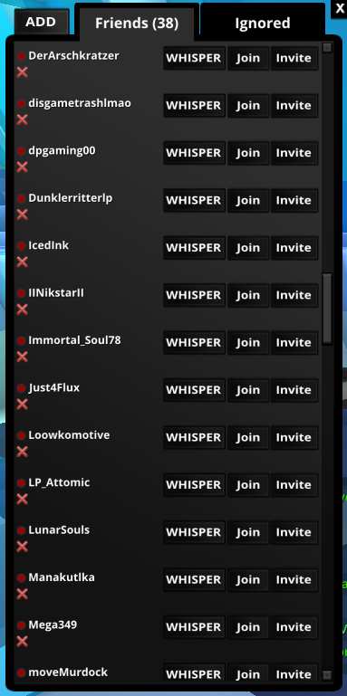 - Obscure UI - Friends+