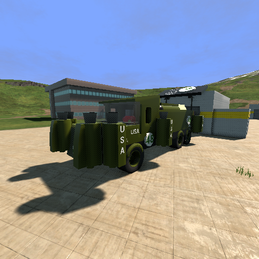 Drag military truck