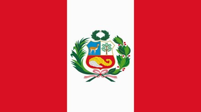 The flag of Peru