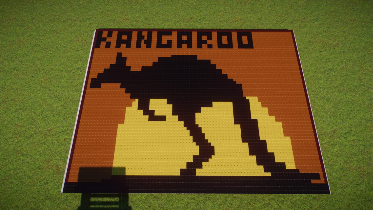 Kangaroo Pixel Art