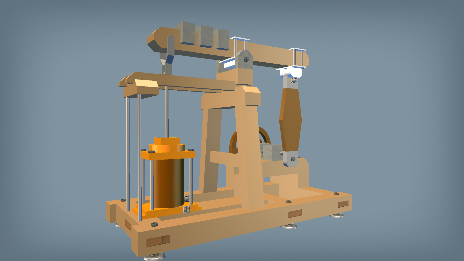 Wood Beam Steam Engine