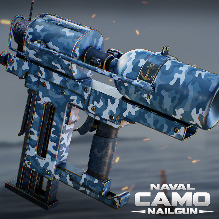 Naval Camo Nailgun (Cut sight)