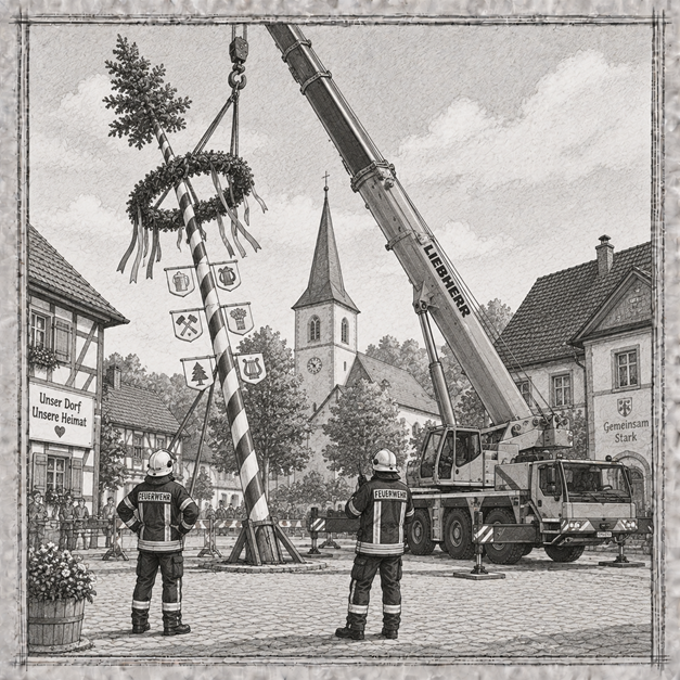 Maibaum aufstellen preview