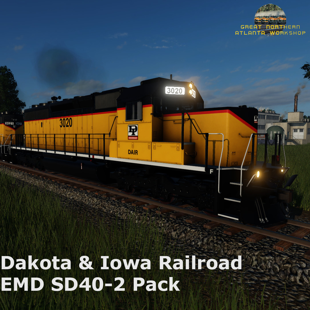 Dakota and Iowa Railroad SD40-2 Pack