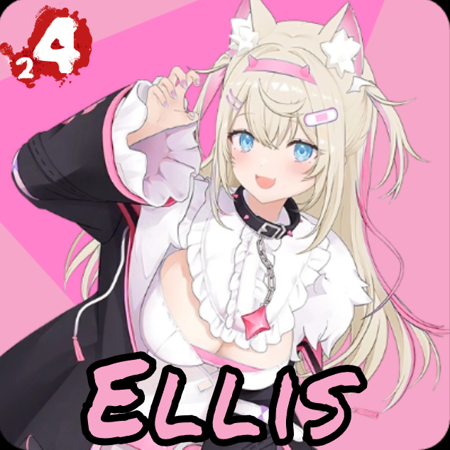 Fuwawa Abyssgard as Ellis, but she's Mococo