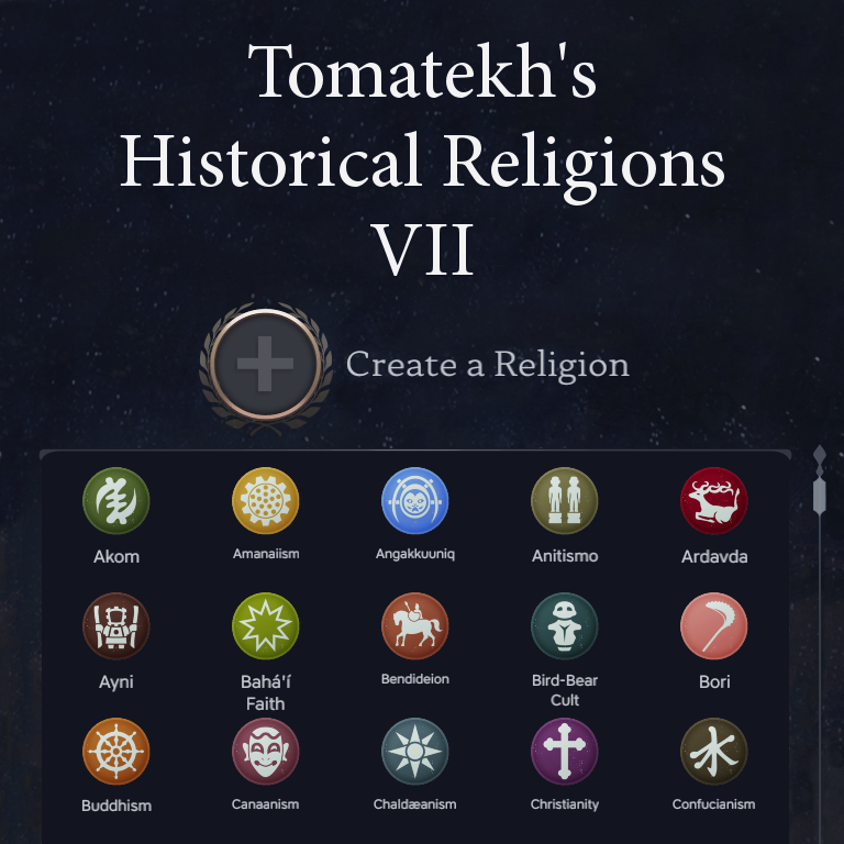 Tomatekh's Historical Religions VII