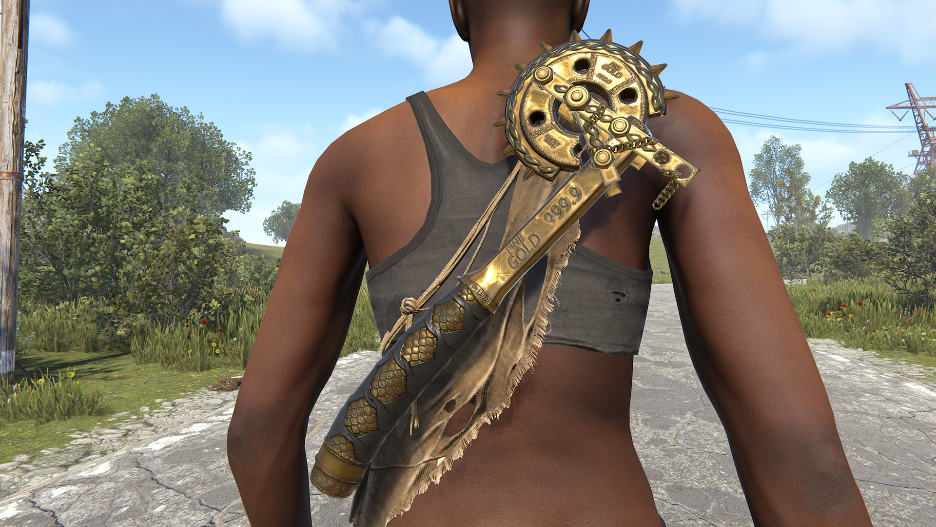 Gold Chains Salvaged Axe thumbnail 3
