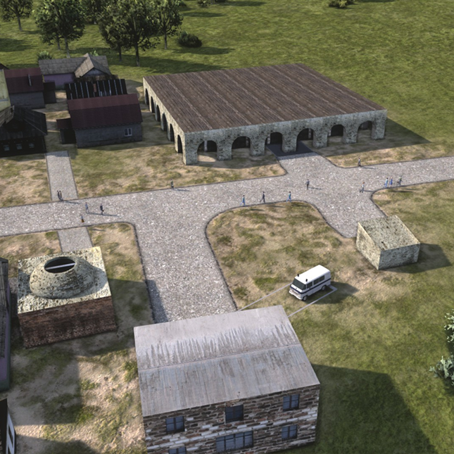 Old shops and hospitals