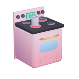 Pastel Stove with Accessories
