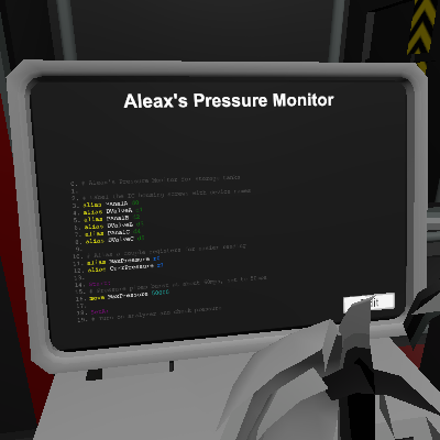 Aleax's Pressure Monitor