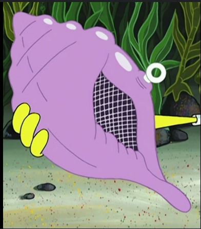 club spongebob but you're the  magic Conch   shell