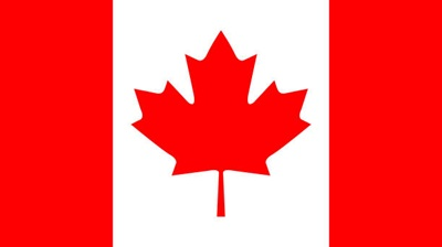 The flag of Canada