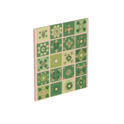 flowery wall tile