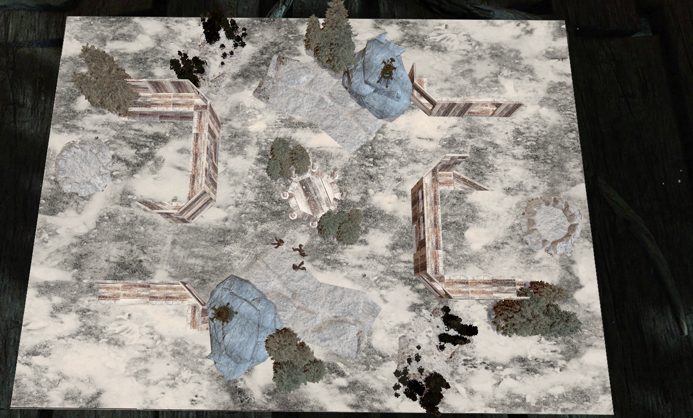 FTC 60 X 44 Wintery Woods - Strike Force Map
