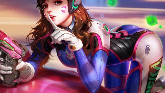 R-18 D.va [Overwatch] animated sexy pipe bomb
