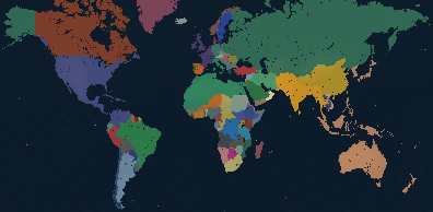 alternate world map Year: 1973 New Scenario