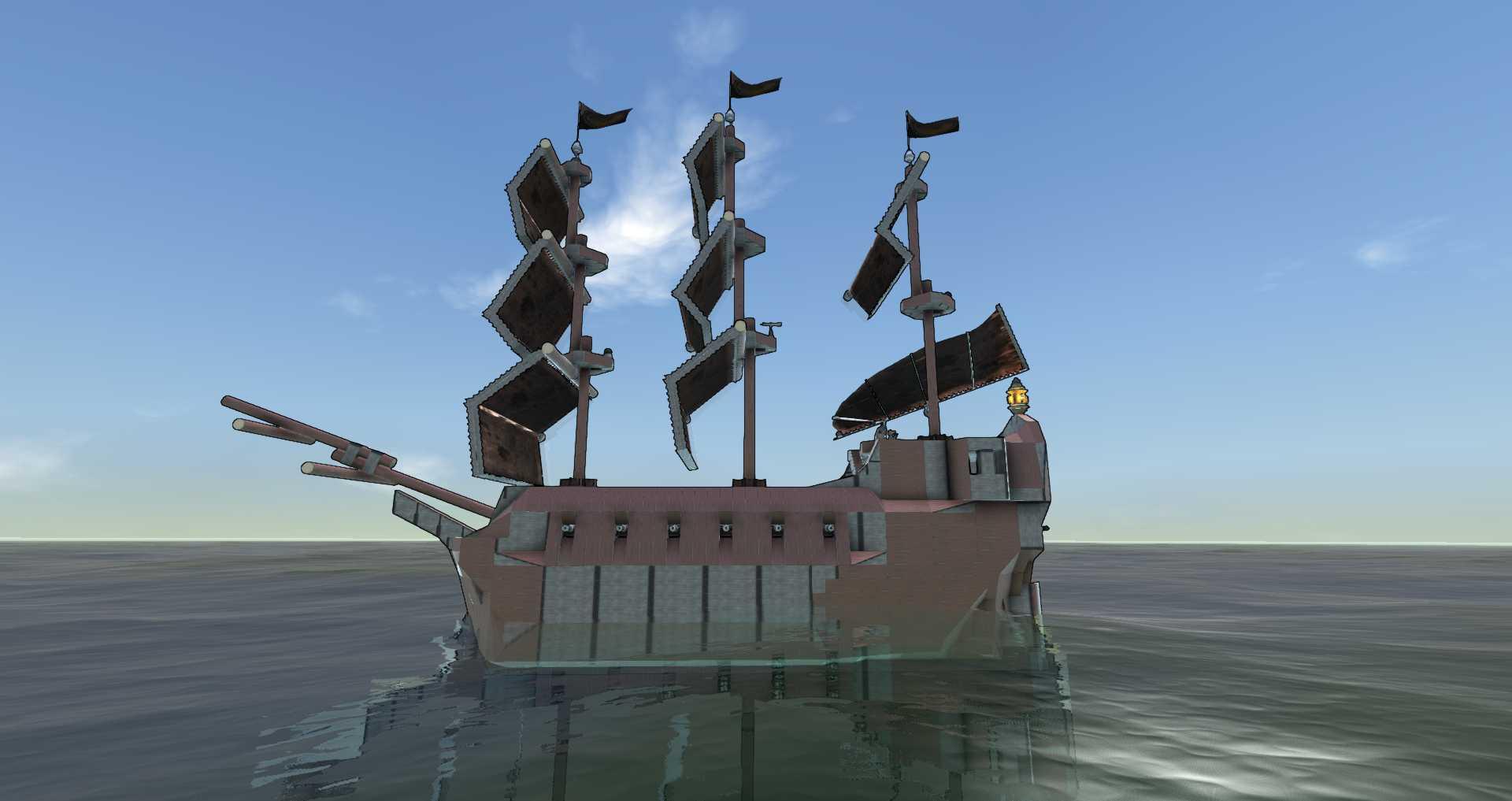 small sail ship preview