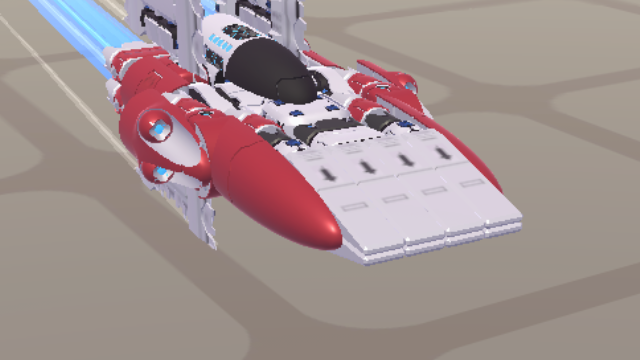 A wing starfighter