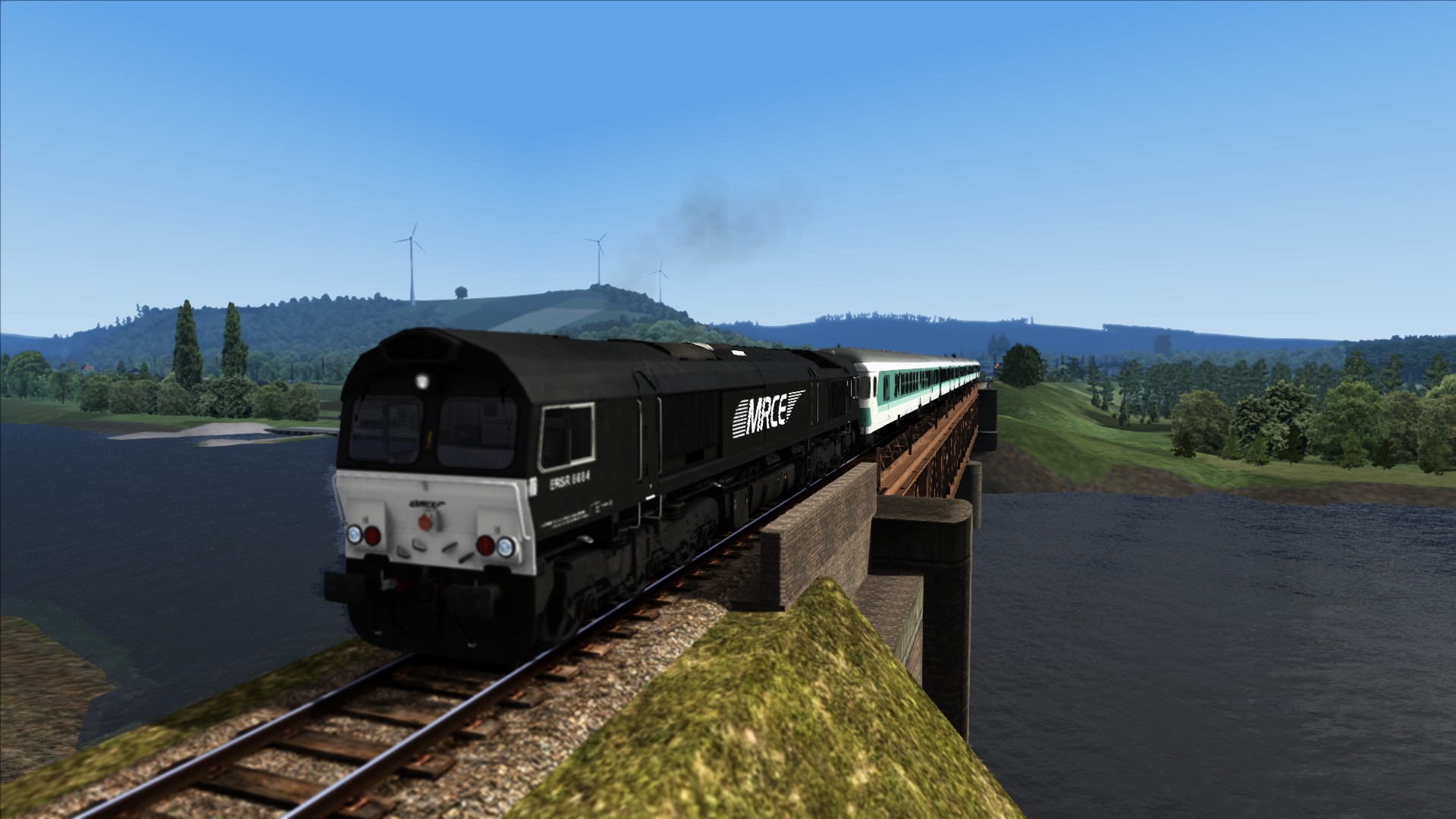 ( Part 2 of 2 ) MRCE Passenger ERSR 6684 with 5 Areosoft Mint BDnrzf nF- Altenburg North to Rinckenstadt via Koebler Wald