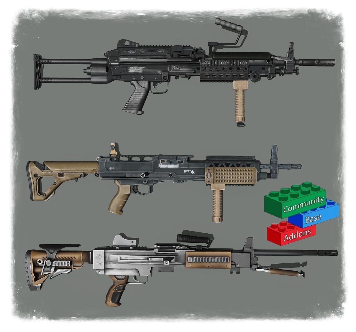 Machine gun fix with CBA