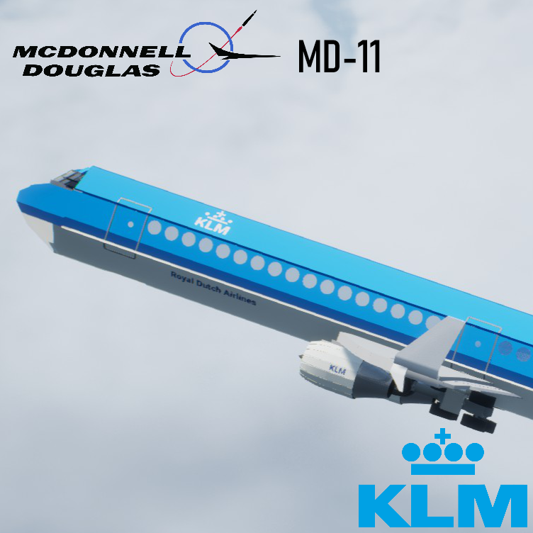 Softbody AIR LINER McDonnell Douglas MD-11 KLM [REMASTERED]