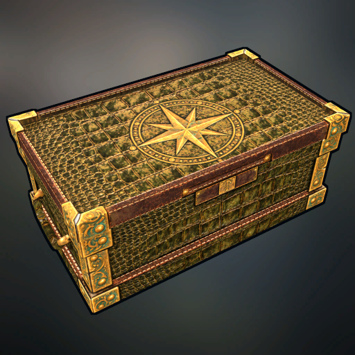 cocodrile skin wooden box