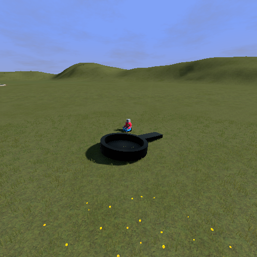 Giant frying pan for small spot on giant stove