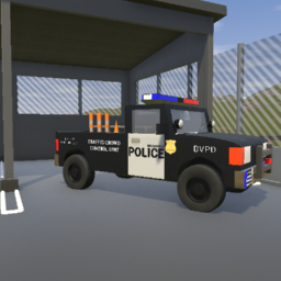POLICE PICK UP TRUCK TRAFFIC