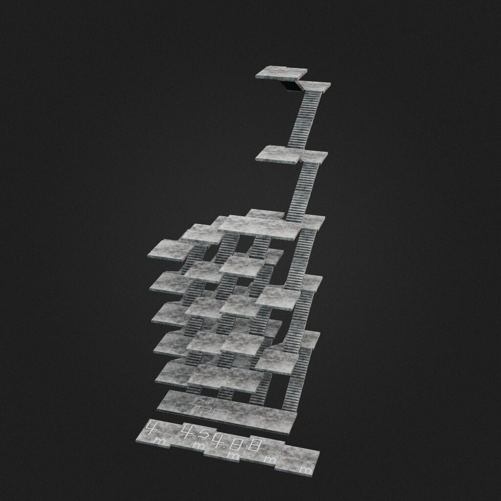 different height stairs