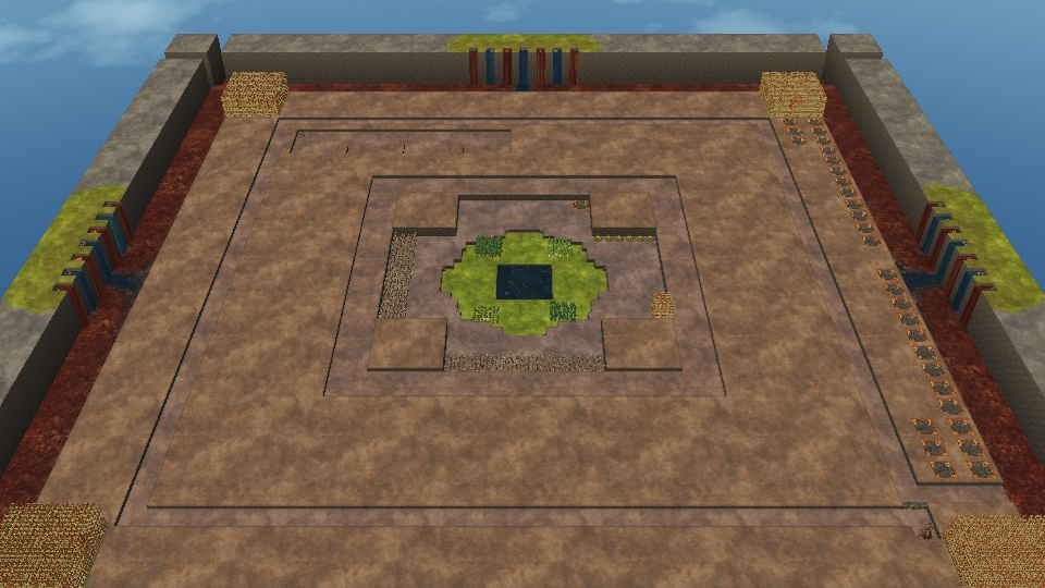 Square Oasis with a medium start and easy development