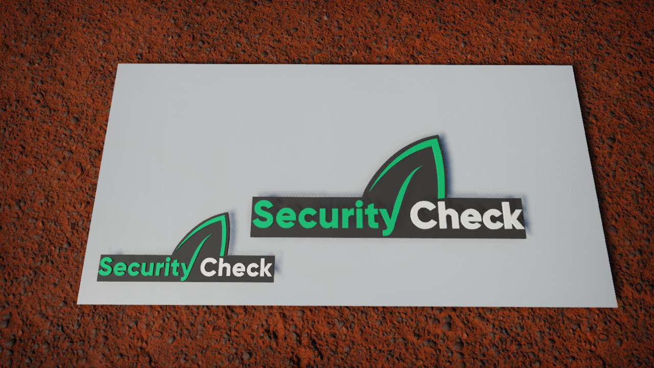 Security Check Sign 4M