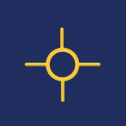 3D Golden Crosshair 2