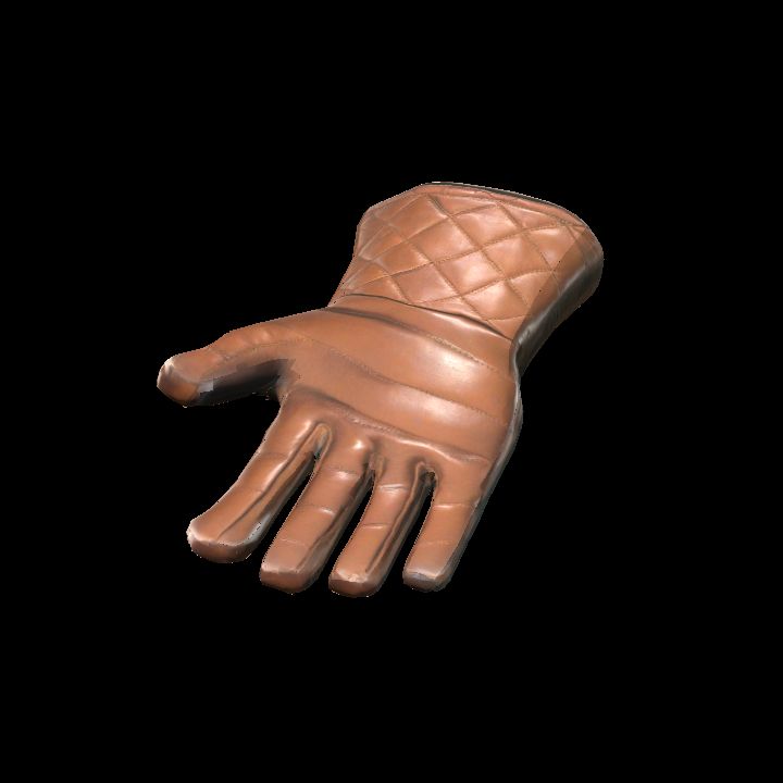 Quilted leather gloves - lying pair up R