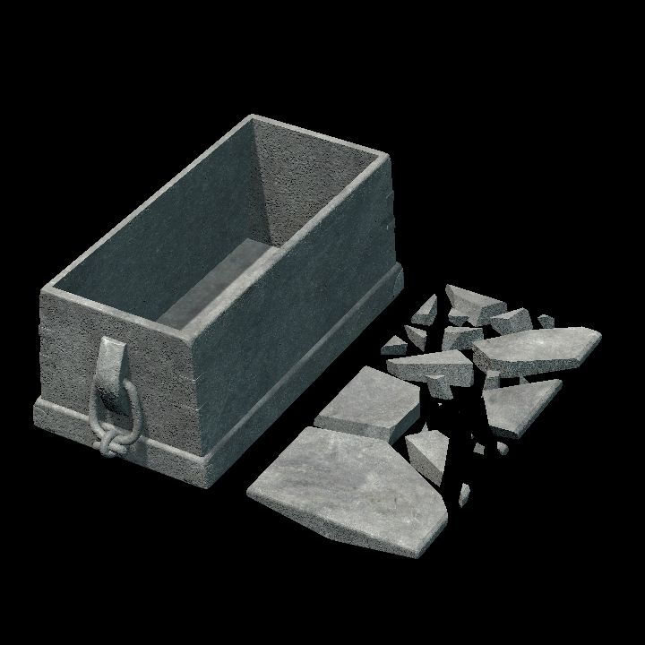 Chest broken lid - stone v2