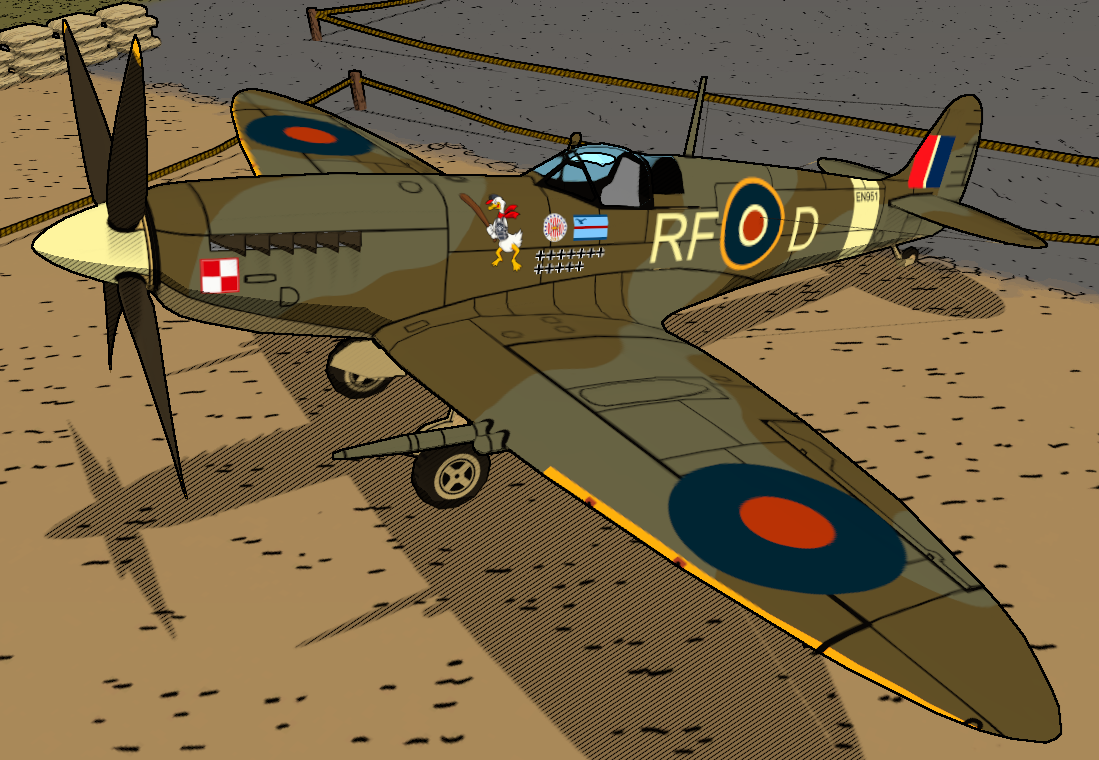 Spitfire 303. Polish Skins (Bearguard)