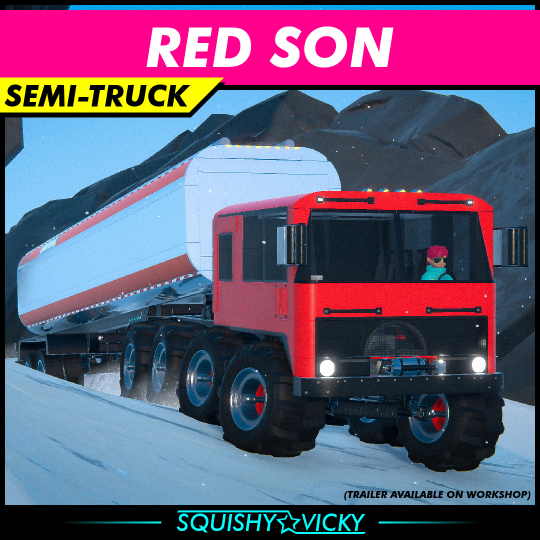 [SQUISHY] Red Son - Semi-Truck