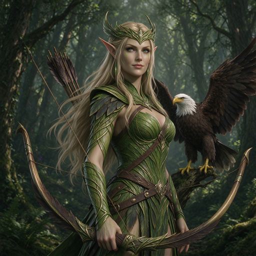 木精灵鹰射手 / Wood Elf Eagle Archer preview