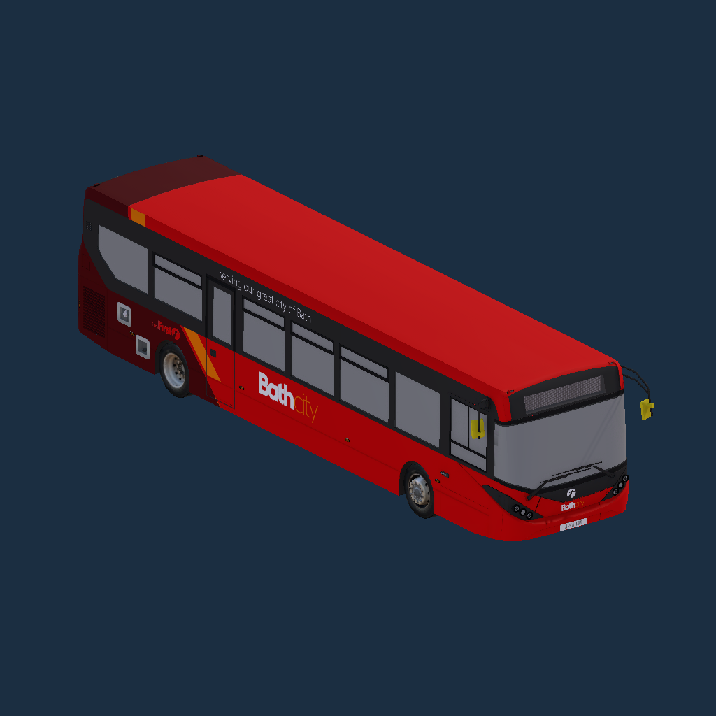 ADL Enviro200 MMC 11.5m First Cymru Reds Bath City Branded