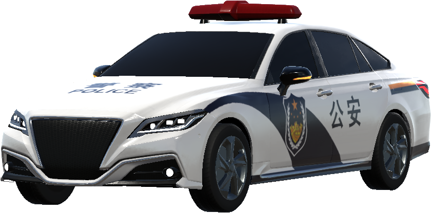 Chinese police car livery(Koi)