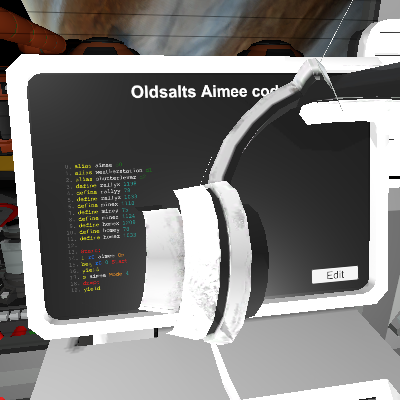 Oldsalts Aimee code preview